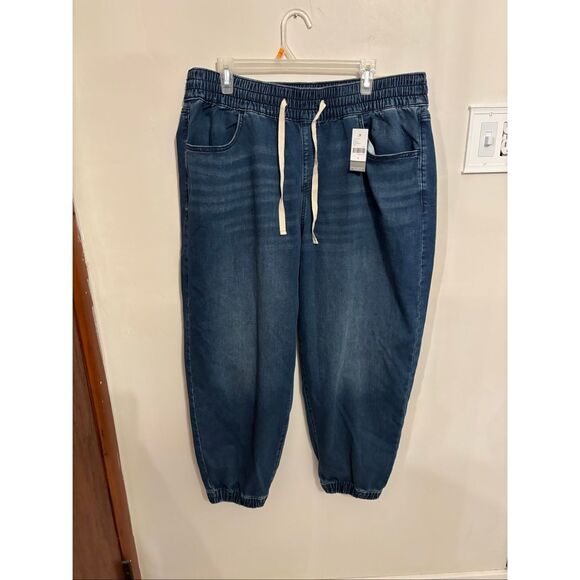 Lane Bryant Pul-On Cloud Knot Jogger Size 18 Dark Wash Knit Denim NWT - Picture 4 of 9